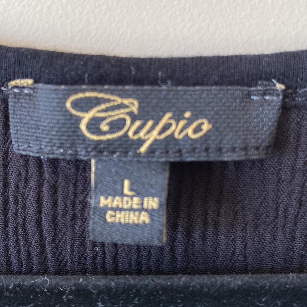 Cupio Sleeveless Embroidered and Embellished Top - Size Large - Blue - Picture 3 of 8